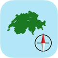 Swiss Grid Ref Compass app store icon