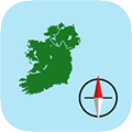 Irish Grid Ref Compass app icon