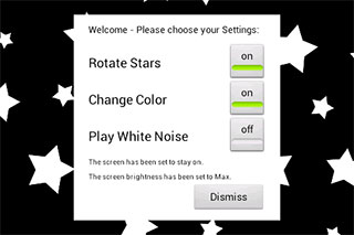 Baby Night Light Stars iPhone 5 App image