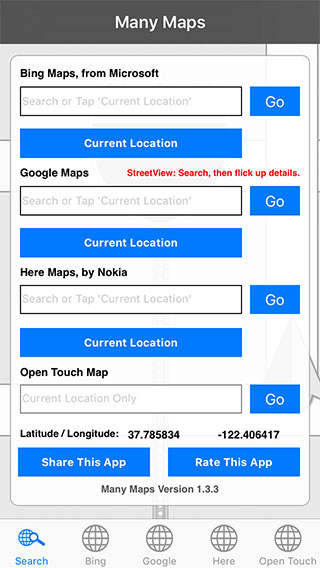 Many Maps Lite iPad App image
