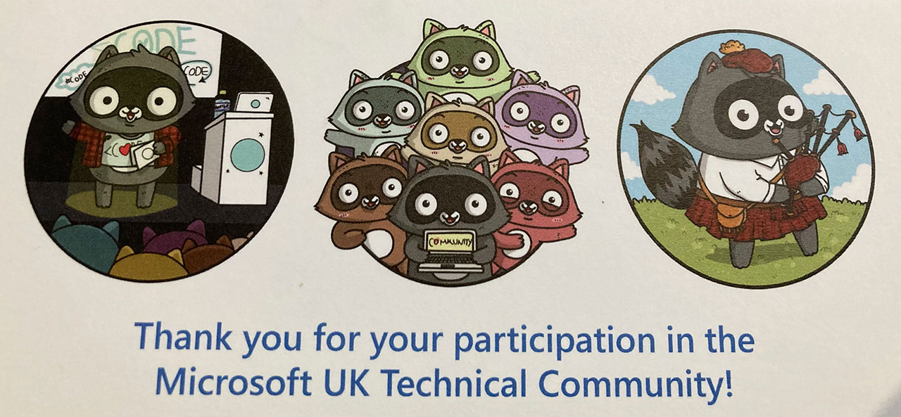 Thank you for your participation in the Microsoft UK Technical Community!