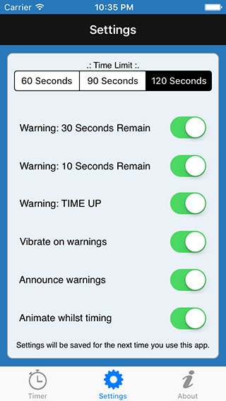 Game Turn Timer iPhone App image 2