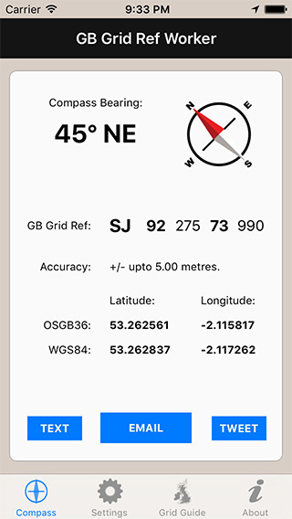GB Grid Ref Worker iPhone App image 1