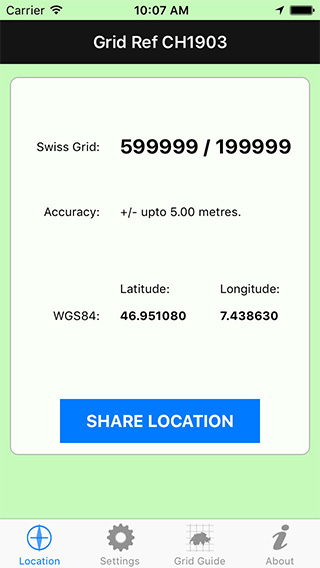 Grid Ref CH1903 iPhone App image 1
