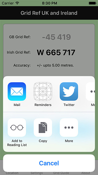 Grid Ref UK and Ireland iPhone App image 2
