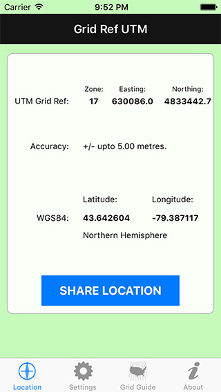 Grid Ref UTM iPhone App image 1