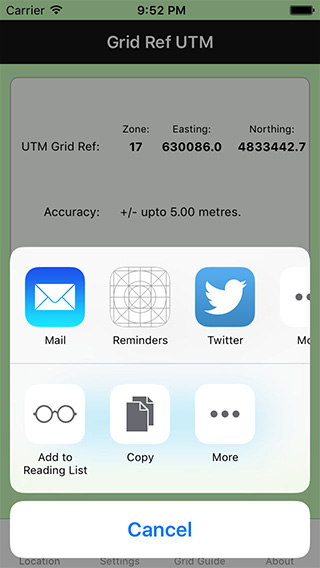 Grid Ref UTM iPhone App image 2