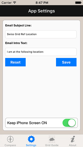 Swiss Grid Ref Worker iPhone App image 2