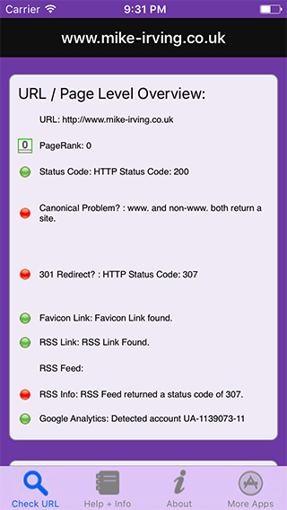 Website SEO Checks iPhone App image 2