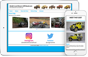 Model Land Rovers Off-Road website screenshot