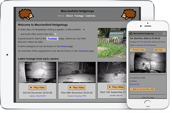Macclesfield Hedgehogs website