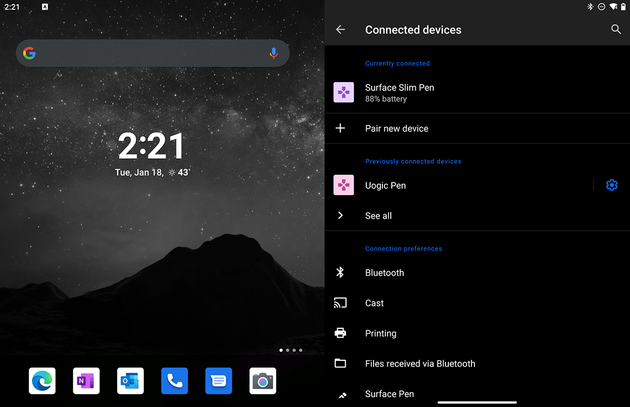 Microsoft Surface Duo - Connected devices