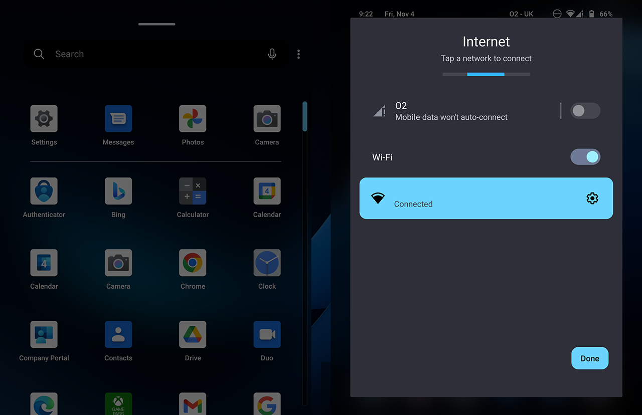 Microsoft Surface Duo - Internet Settings