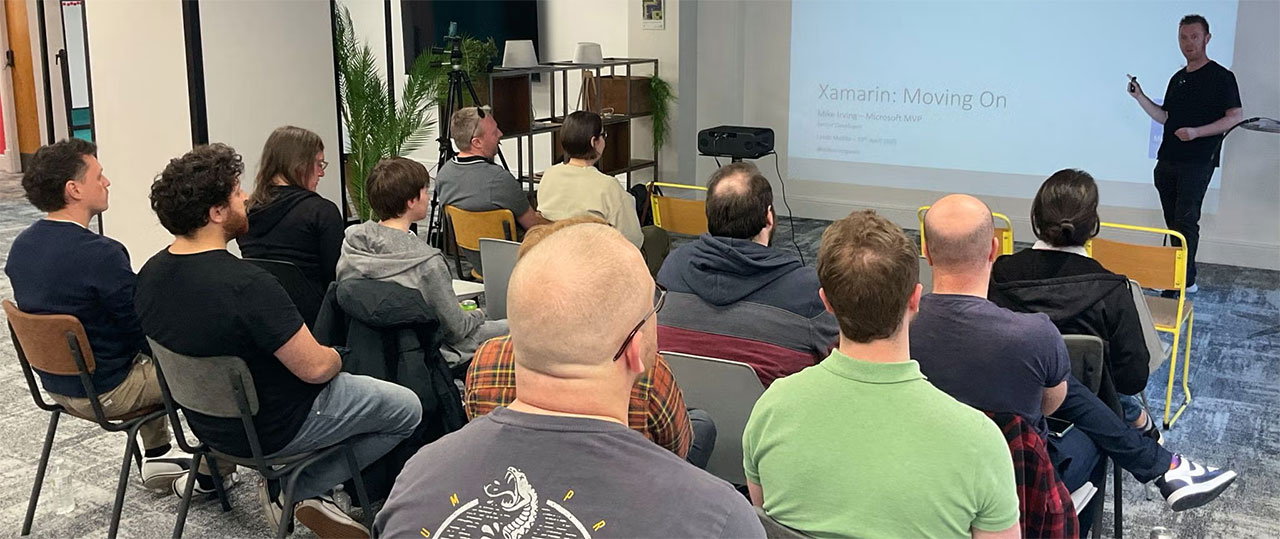 Mike Irving presenting at Leeds Mobile