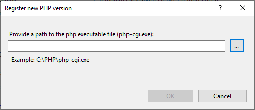 Register new PHP version