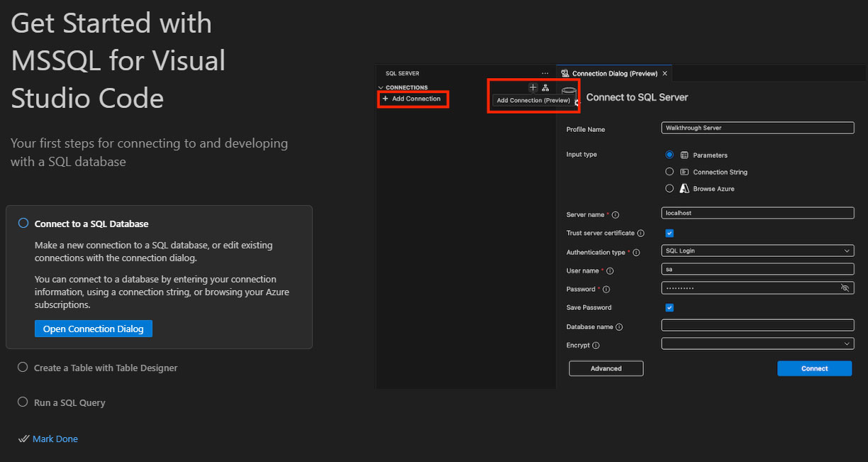 SQL Server Extension splash screen