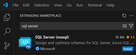 SQL Server (mssql) Extension