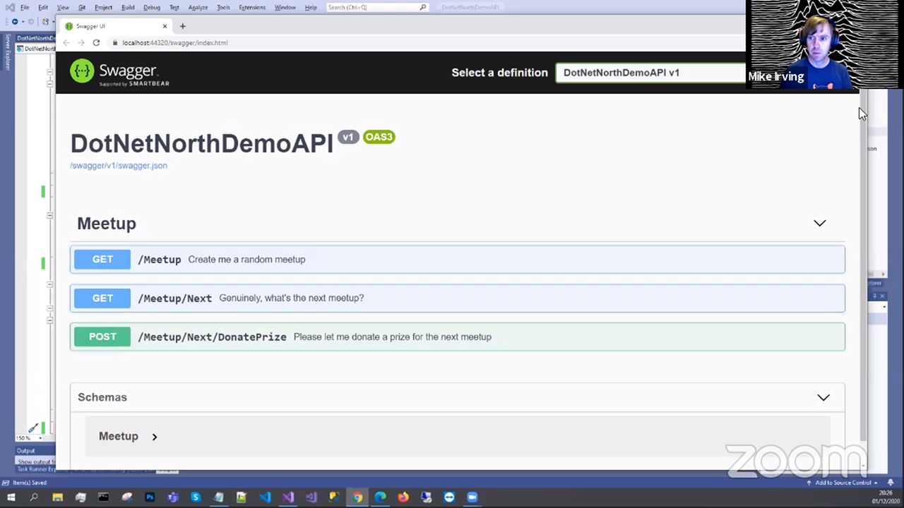 Mike Irving - .NET 5 Open API + Swagger demo