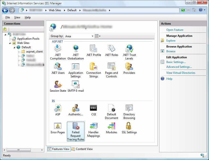Windows Vista IIS 7.0 - Screenshot